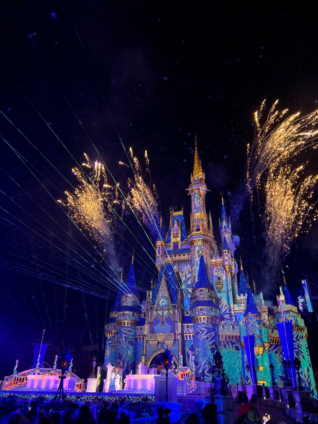 Walt Disney World Castle at Christmas in Magic Kingdom
