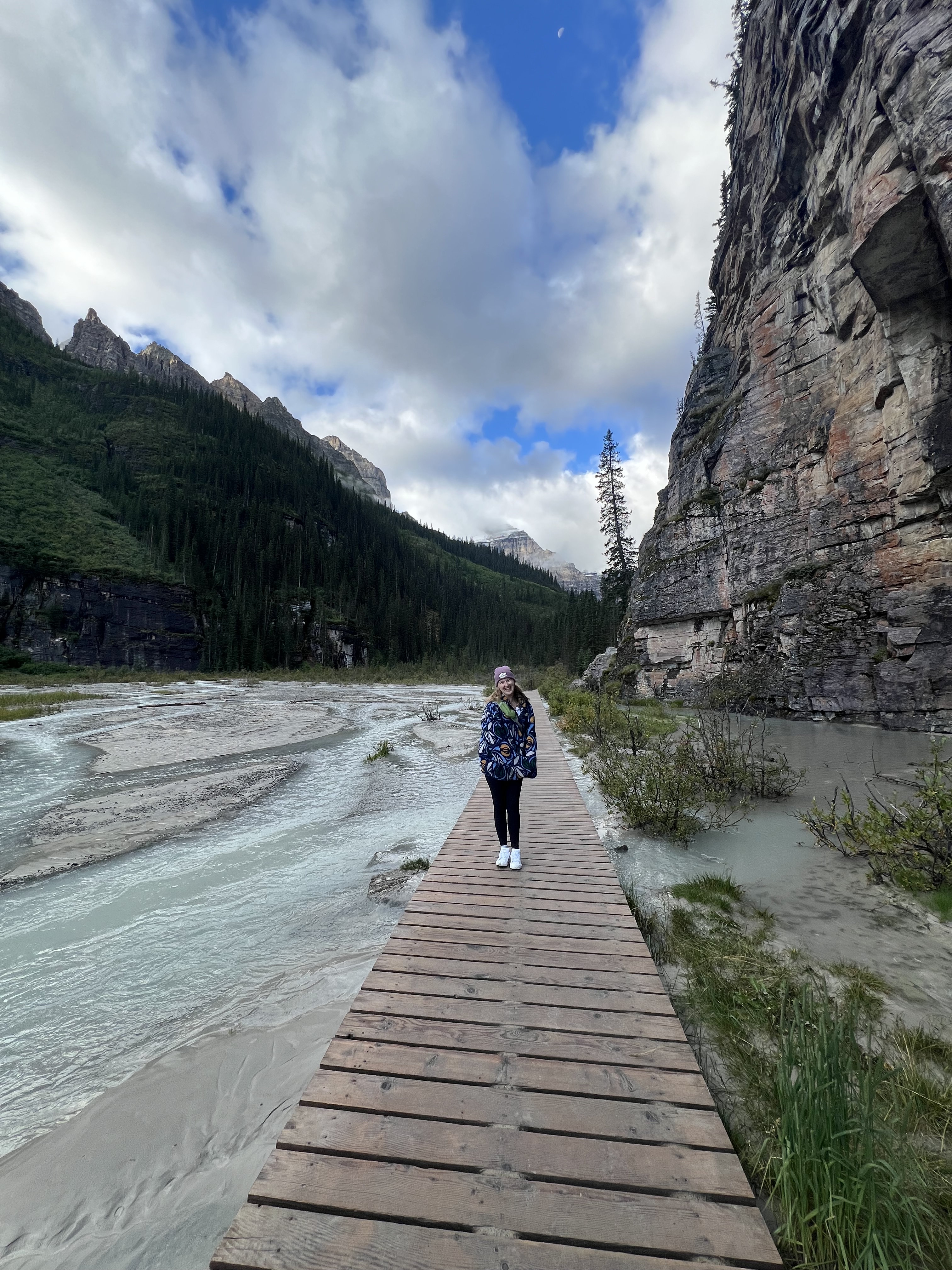 Alison Pauley on Plain of Six Glaciers Hike in Banff National Park